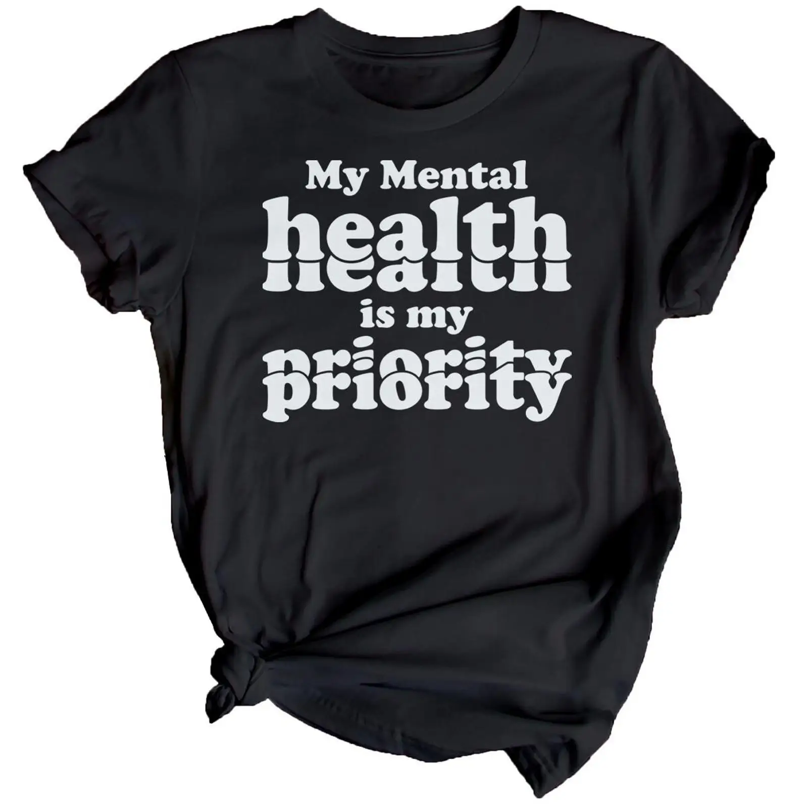 Health Wellness Mental Health - Womens Bold Typography Mental Health Awareness