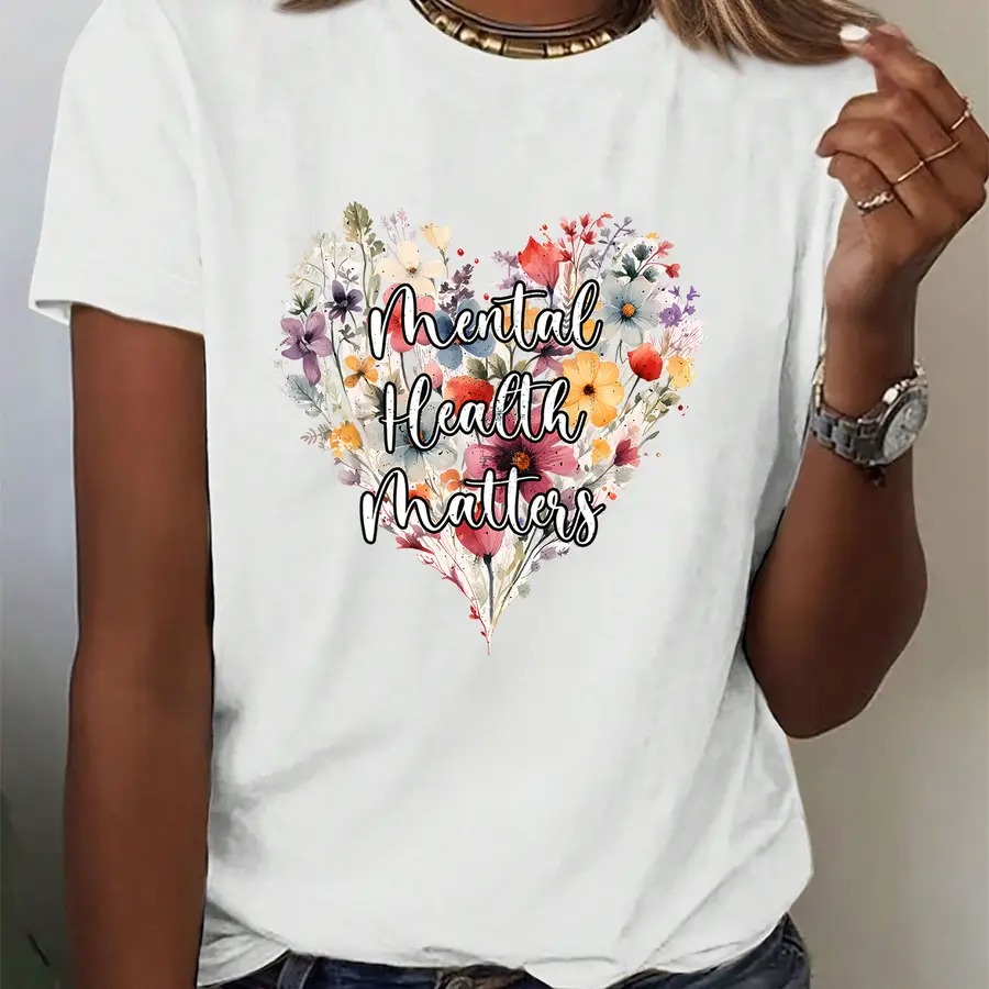 Health Wellness Mental Health - 【New Arrival】Women Mental Health Matters Watercolor