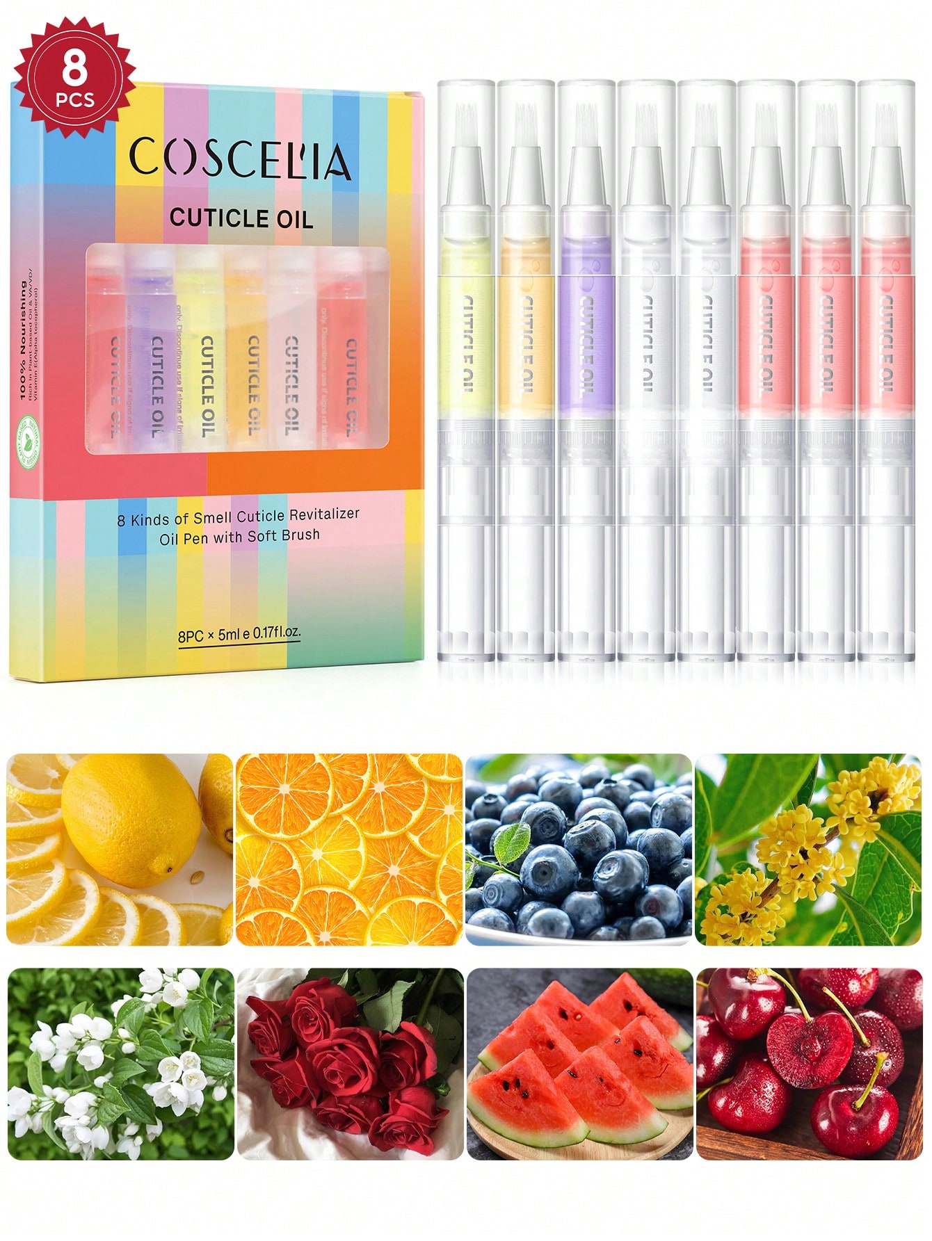 Health & Wellness Animal Hospital - coscelia 1/4/5/8/16PCS 5ML Nail Cuticle Oil