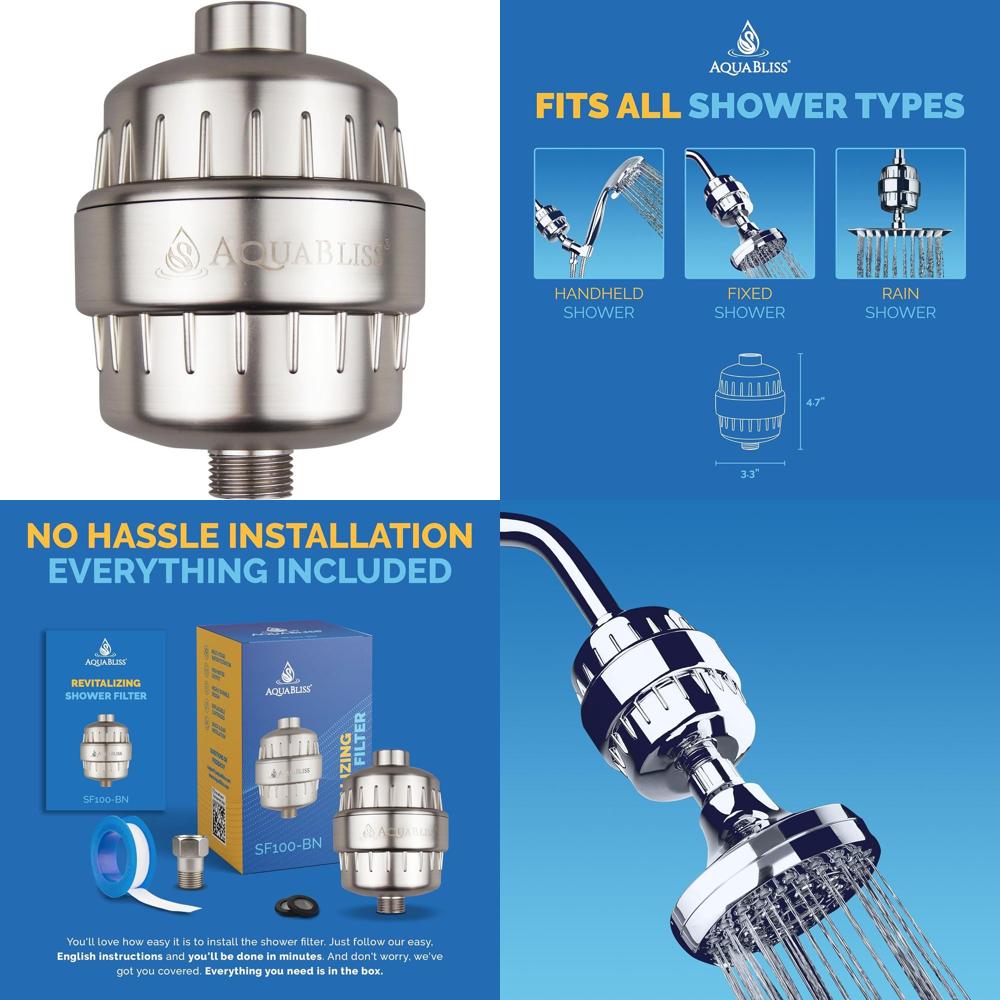 Health & Wellness Animal Hospital - High Output AquaBliss Shower Filter -