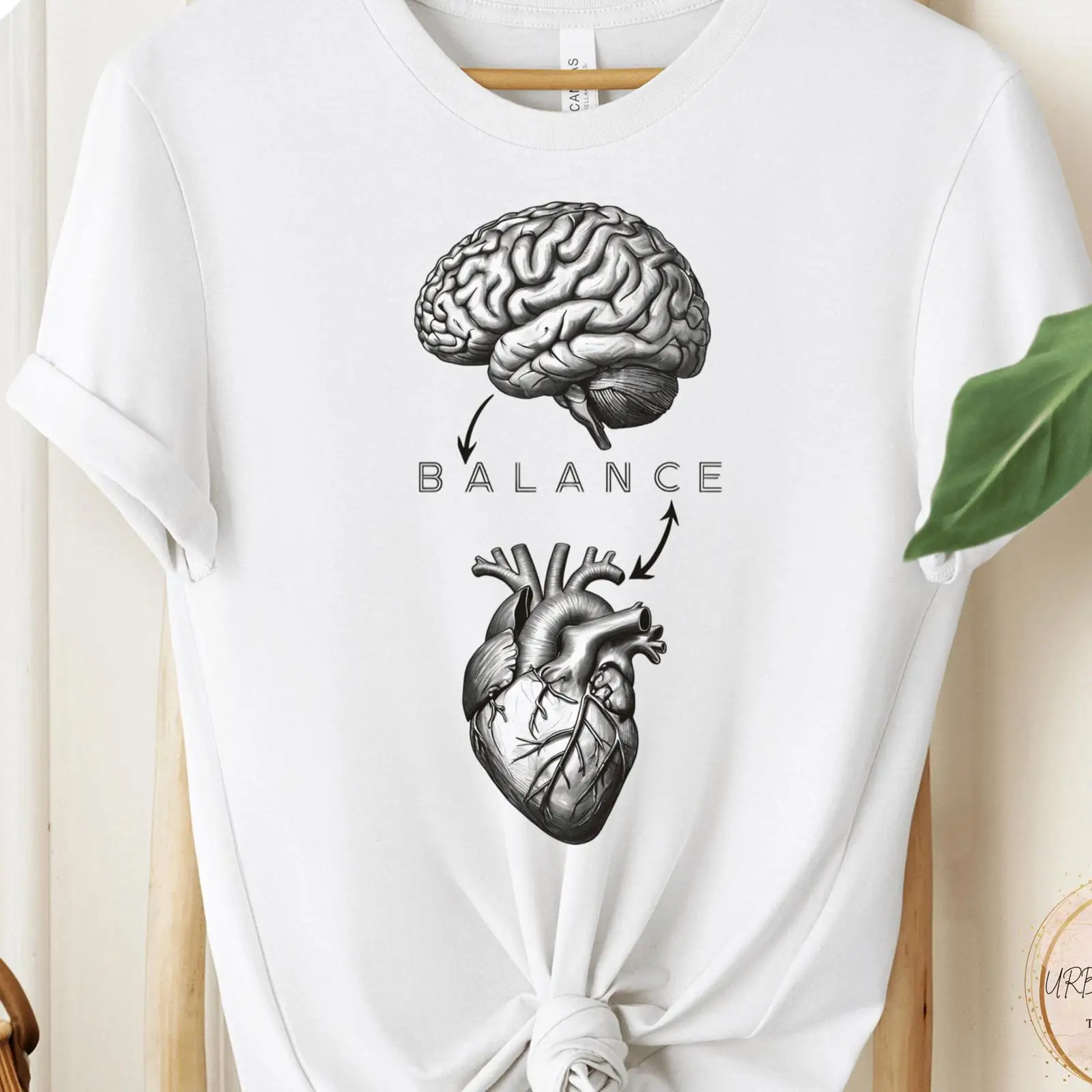 Brain Heart Balance T Shirt Mi - Health Wellness Mental Health recensie en prijs